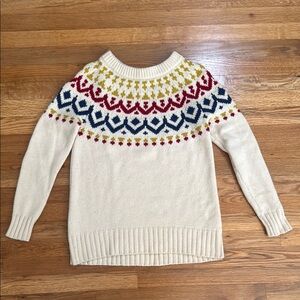 J Crew fair isle sweater